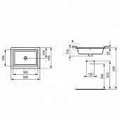 Раковина 59 см Ideal Standard Strada K077901