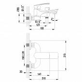 Смеситель для ванны с душевым набором Lemark Plus Shape LM1712C