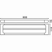 Полотенцедержатель 60 см Art&Max Platino AM-3948AL