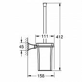 Туалетный ершик Grohe Grandera 40632IG0