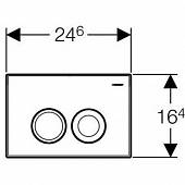 Накладная панель, белый двойной, Geberit "Delta 21" 115.125.11.1