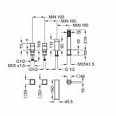 Смеситель для ванны с душевым набором Cezares Molveno MOLVENO-BVD-01-Cr