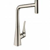 Смеситель для кухни, под сталь Hansgrohe Metris Select M71 73803800