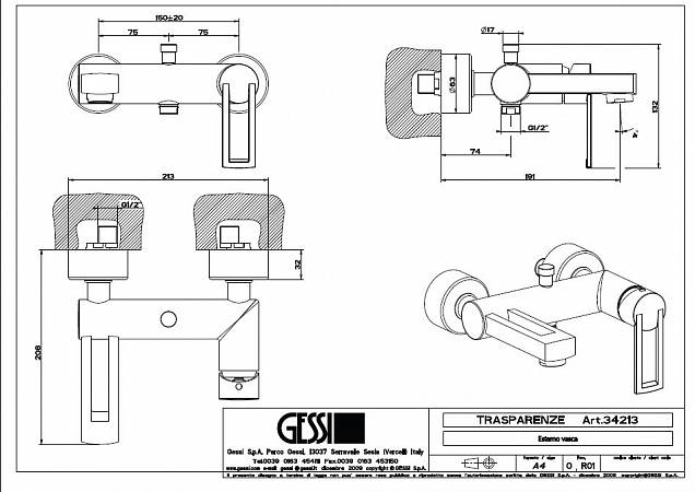 Фотография товара Gessi Trasparenze 34213.031