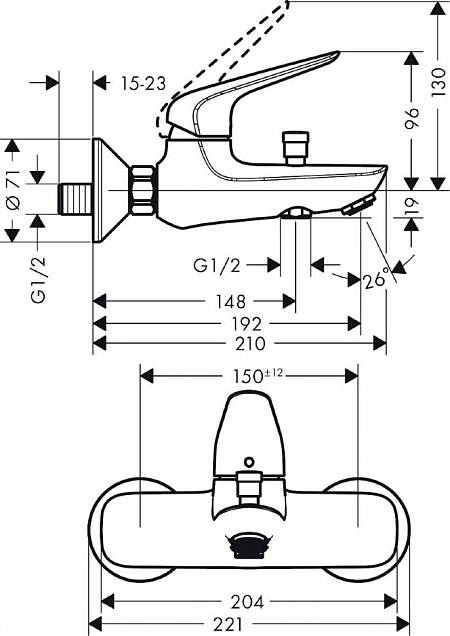 Фотография товара Hansgrohe Novus 71040000