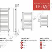 Полотенцесушитель водяной 450х720, хром Terminus Грета П10 450*720  4620768884672