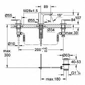 Смеситель для раковины (д.к) Grohe Eurostyle Cosmopolitan 20187000