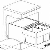 Система сортировки отходов Blanco Select 60/2 518723