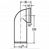 Соединительный отвод 90 градусов мод. 3811 Viega 100551