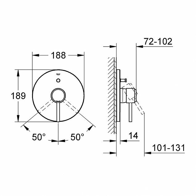 Фотография товара Grohe Atrio 19459001Gr