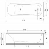 Каркас для ванны 170х70 см, Cezares EMP-170-70-MF