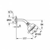 Верхний душ Grohe New Tempesta Rustic  26089000