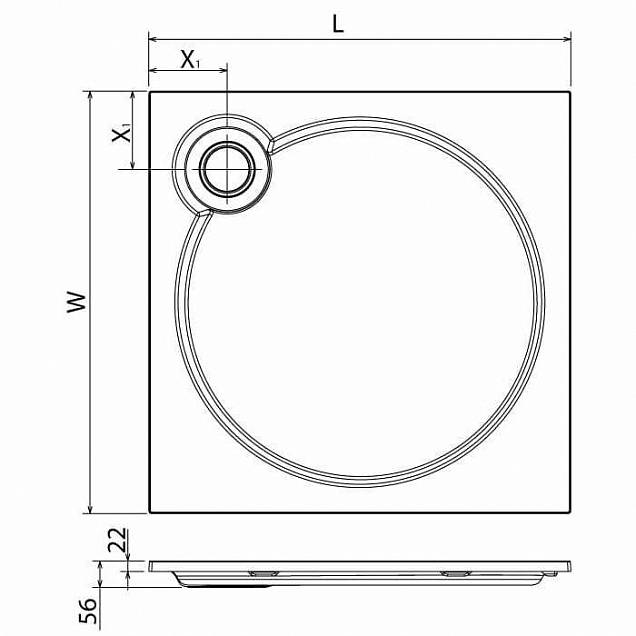 Фотография товара Cezares Tray TRAY-S-A-80-56-LT