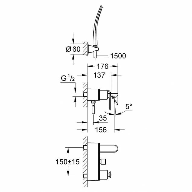 Фотография товара Grohe Veris   32196000Gr