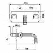 Смеситель для раковины Cezares Olimp OLIMP-BLS2-02-O