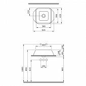 Раковина 51,5 см, кофейная Bocchi Elba 1005-025-0125