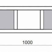 Тумба под раковину 100 см, орех, Акватон Интегро 100 с ящиками 1A142801INH30