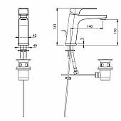 Смеситель для раковины, хром M&Z Marina MAR00201