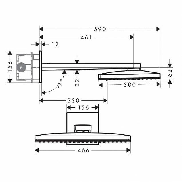 Фотография товара Hansgrohe Rainmaker Select 24007600