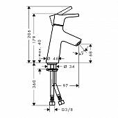 Смеситель для раковины Hansgrohe Talis S 72018000