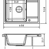 Мойка гранитная Florentinа Липси 650 коричневый 20.125.C0650.105