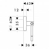 Держатель туалетной бумаги, шлифованный никель, Hansgrohe Logis 40526820