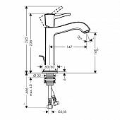 Смеситель для раковины ( д.к ) Hansgrohe Metropol 31302000