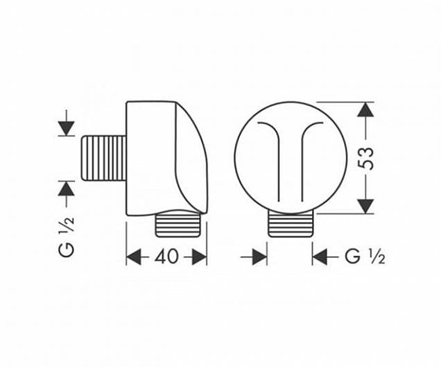 Фотография товара Hansgrohe No design line Hansgrohe 27458000