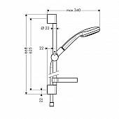 Душевой гарнитур Hansgrohe Croma 100 Vario 27776000