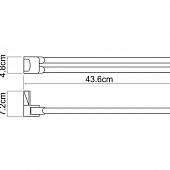 Полотенцедержатель 44 см WasserKraft Leine K-5031WHITE