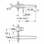 Смеситель для раковины Grohe Eurodisc Cosmopolitan 19974002