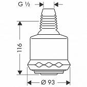 Верхний душ Hansgrohe 28496000HG